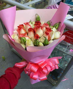 Bouquet x 24 rosas en papel coreano #02