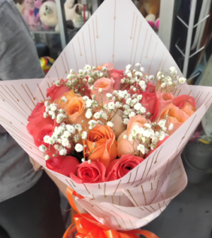 Bouquet de rosas en papel coreano #59